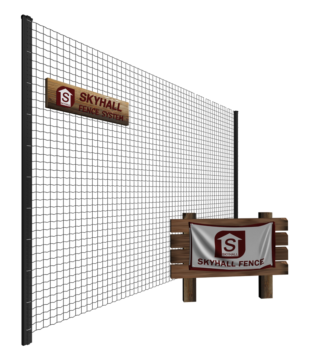 Euro Fence 3d illustration