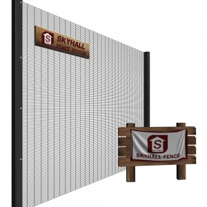 358 Mesh Fence 3D illustration