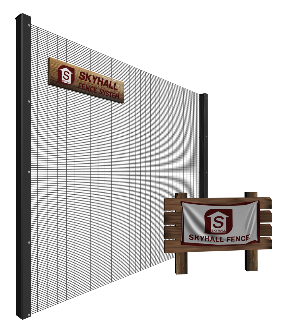 358 Mesh Fence 3D illustration