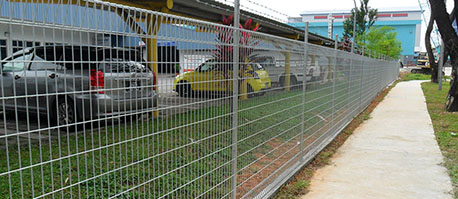 brc fence parking lot