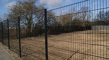 double wire fence black color