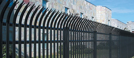steel palisade fencing bend
