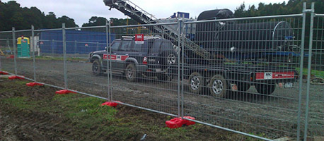 temporary fence collision resistant