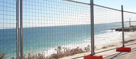 temporary fence quick installation