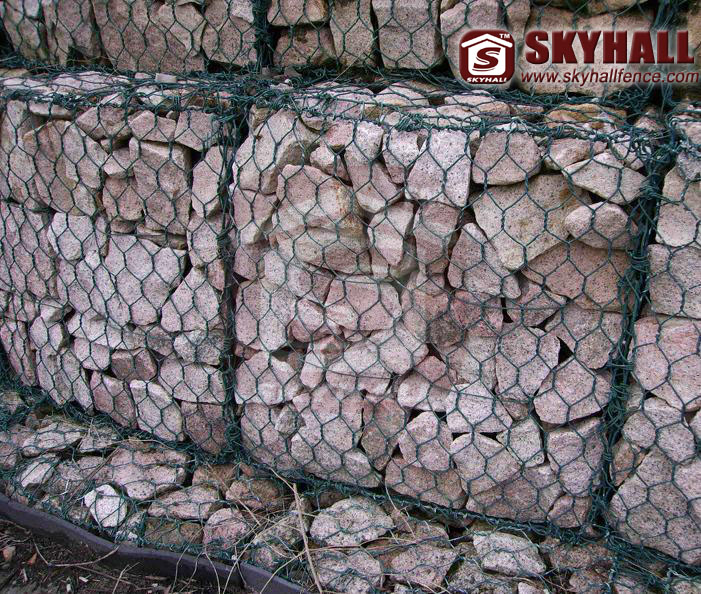 PVC coated gabion baskets