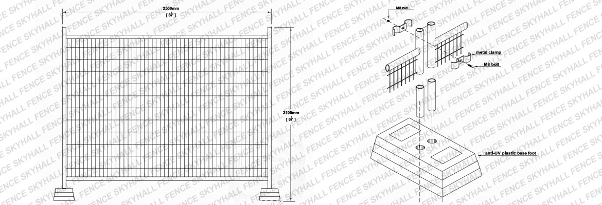 temporary fencing cad